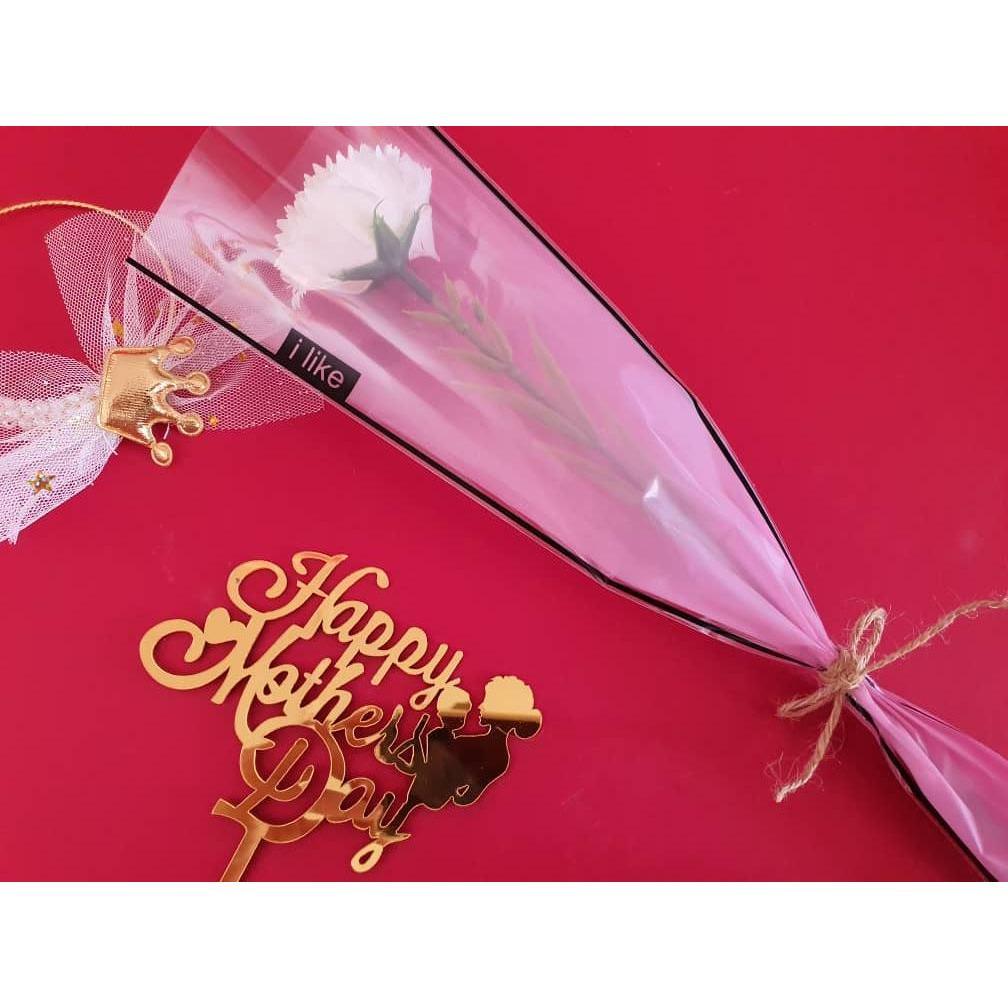 1 Bunch 6 & 5 layer Carnation Flowers Mother's Day Gift Artificial Flower Decoration Home Wedding Party Decor(1293L) - Image 6