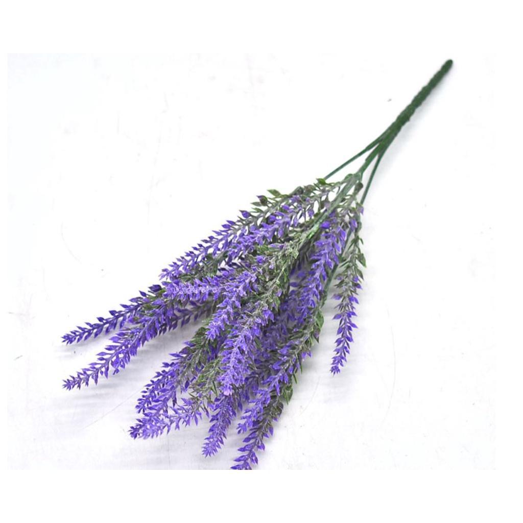 Romantic Artificial Flower Lavender Bouquet Green Leaves Decoration Creative Fake (660L) - Image 8