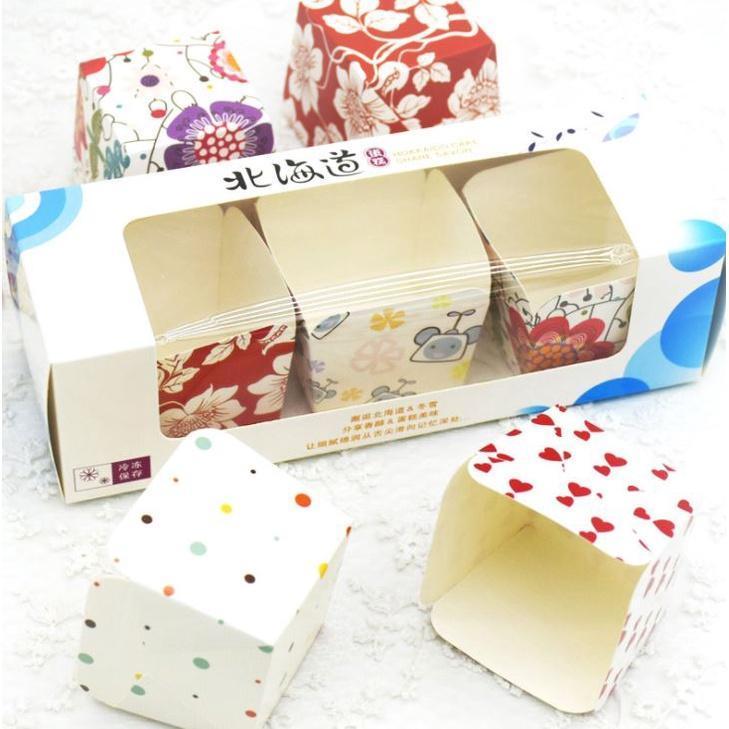 50Pcs Muffin Cup Square Cupcake Paper Cup Mold Medium Cake Wrapper Paper For Wedding Party Dessert Cupcake Decor(1478L) - Image 3