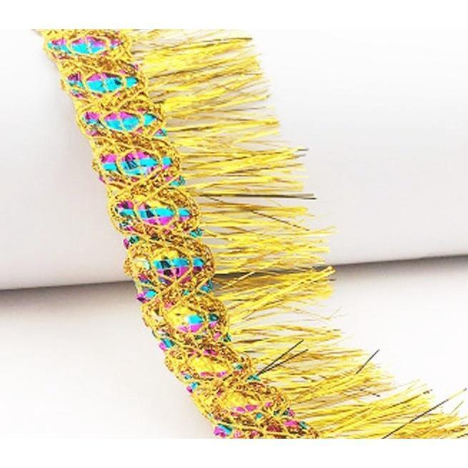1yard 5.5cm~8cm Silk Tassel fringe sewing bang tassel trim decorative Curtain Tassel for Craft Jewelry亮闪民族花边(1556L) - Image 12