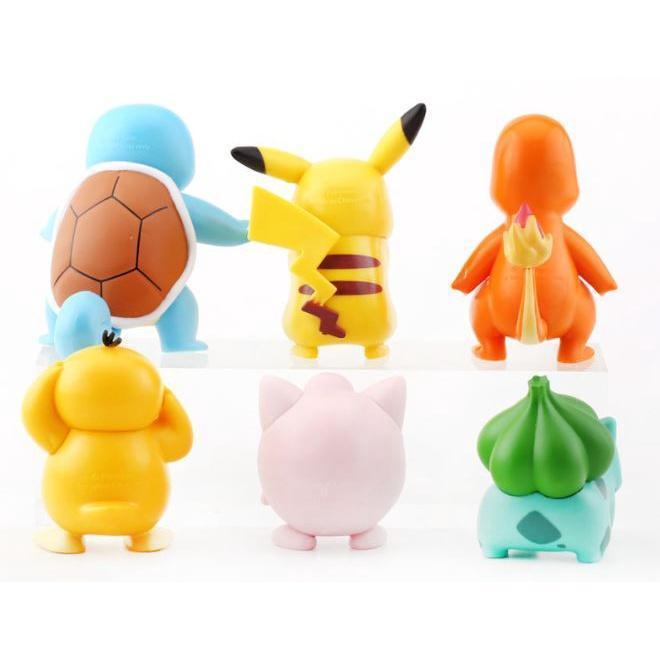 Pokemon Action Figures 1pc or Set/6pcs Pikachu Hand-made Duck Turtle Toy Figure Cake Ornaments 皮卡丘公仔(1791L) - Image 2
