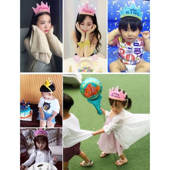 LED Luminous Crown Birthday Hats for Children Girl Princess Boy King Cap生日帽王子皇冠蛋糕led发光箍装扮帽子(1633L) - Image 7