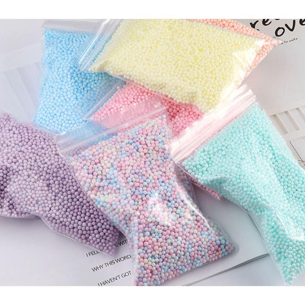 1.5~2.5mm Sweet Color Round Foam Ball DIY Handmade Slime Material Box Makeup Bucket Filling(839L)