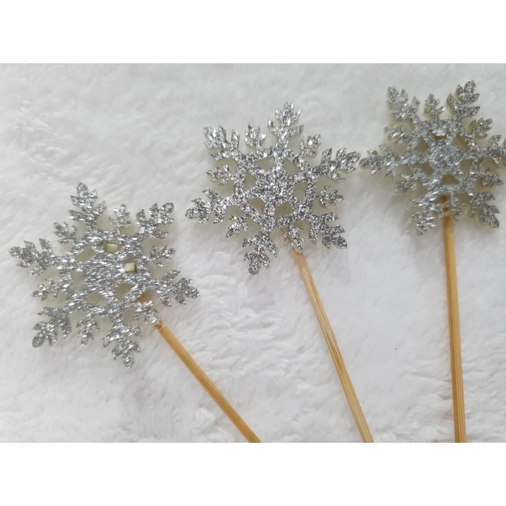 5Pcs Christmas Tree Decoration Wedding Winter Decoration Frozen Party Supply Crystal Snowflake Ornament(1469L) - Image 7