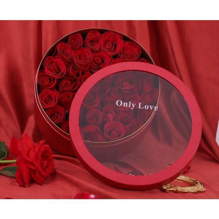 Heart & Round Shaped Flower Box Floral Gift Boxes with Lids Flower Arrangements Dropshipping(1878L) - Image 3