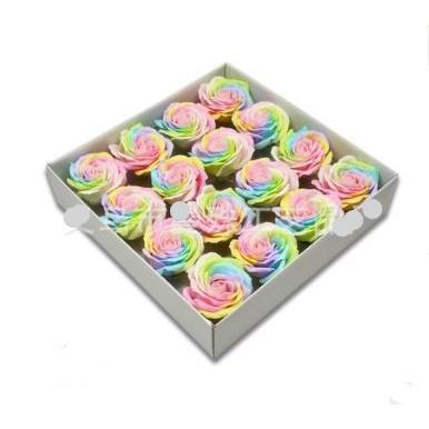 Large 8cm Colorful Soap Rose Flower Heads Rainbow Luminous Eternal Flower Head Creative DIY Flower Bouquet (1640L) - Image 4