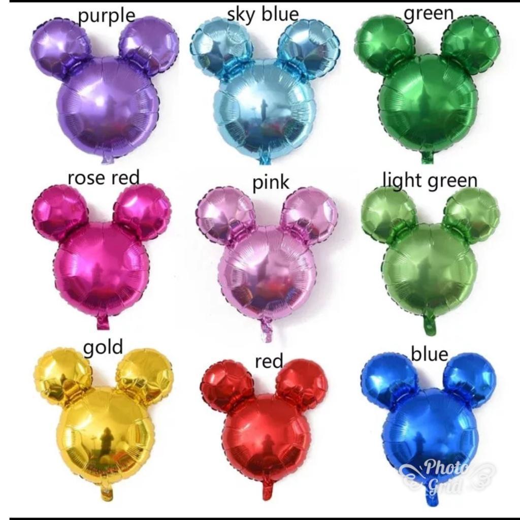 63cm x 57cm Mickey Minnie Head Foil Balloon Birthday Party Decoration Inflatable Cartoon Mitch Balloon (292L) - Image 5