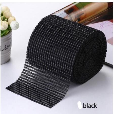 1yard Sparkling colorful Plated Diamond Mesh Wrap Crystal Rhinestone Ribbon Accessories (616L) - Image 8