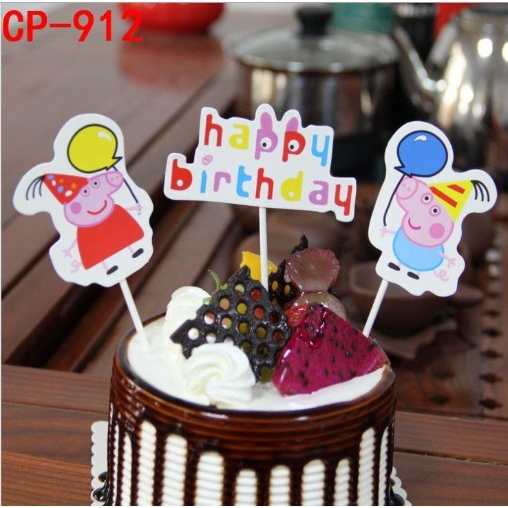 Mickey Mouse Peppa Pig Cupcake Toppers Birthday Cake Topper Decorating Picks Kids Wedding Baby Party Decorations(1140L) - Image 17