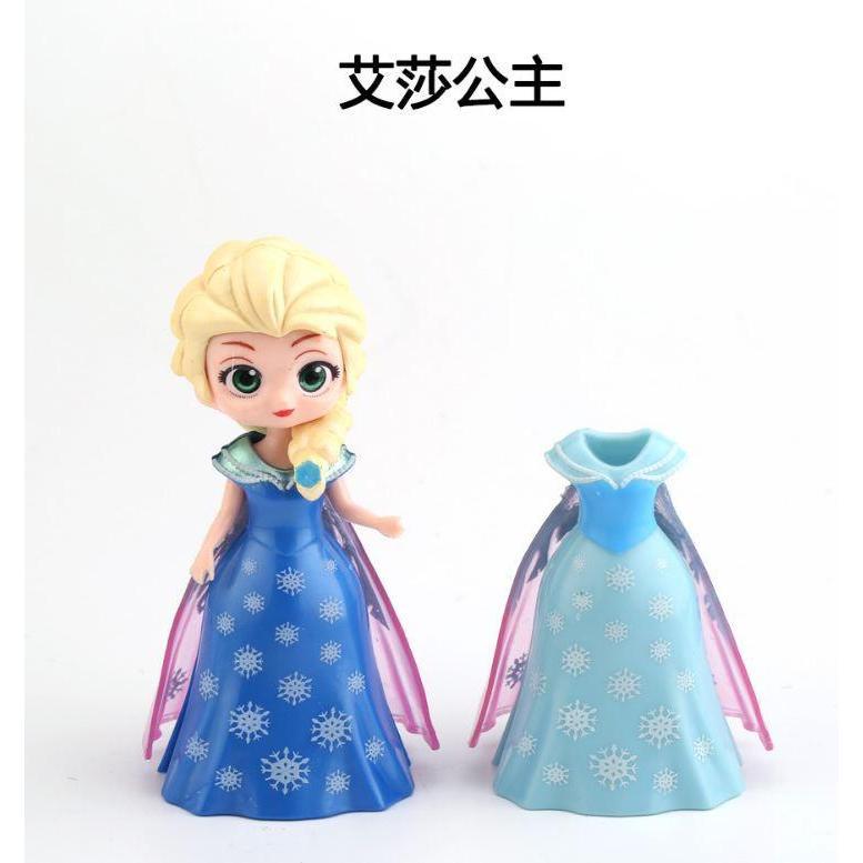1set Disney Princess toys dolls frozen Elsa Anna Snow White Bella Magic clip Dress clothes change Figures Dolls (875L) - Image 11