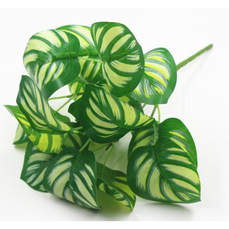 Home Garden Outdoor Wedding Decoration Fake Flower Artificial 5 Fork Plastic Fern Grass Green Leaf (662L) - Image 6
