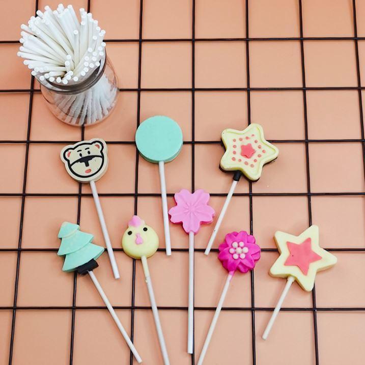 20pcs Plastic Paper Eco-friendly Lollipop Sticks Cake Pop Sticks Chocolate Sugar DIY Maker Tool Candy Making(1276L) - Image 7