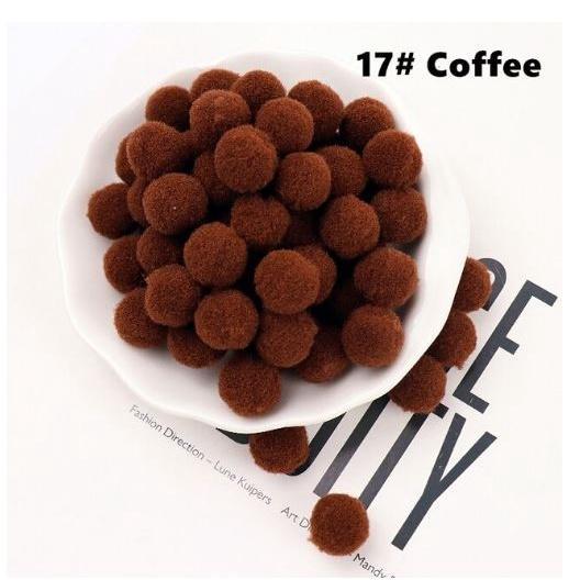 12pcs 30mm DIY Fluffy Soft Pompom Plush Pom Poms Ball Macaron Pompones Handmade Sewing Craft Kid Toy Wedding(1957L) - Image 15