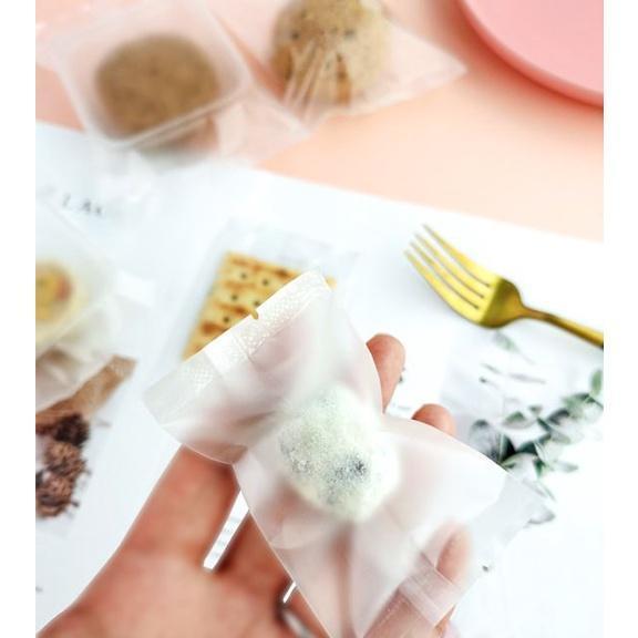 Translucent Sander Seal Bag Baking Package Biscuit Food Bag Plastic Food Flower Tea Bag Dessert Bag(1855L) - Image 3