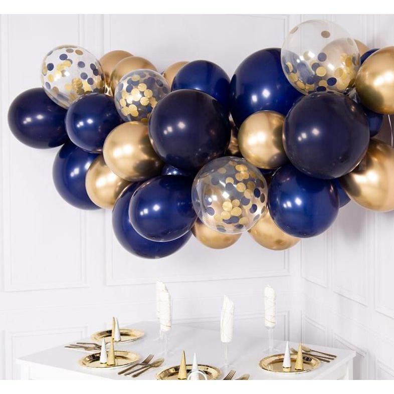 100pcs 10inch Burgundy Latex Balloons Gold Dark Blue Party Globos Baby Shower Wedding Birthday (591L) - Image 2