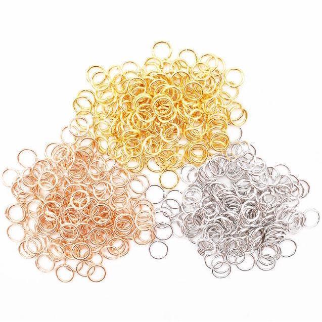 50pcs 0.7*5mm Metal DIY Jewelry Findings Open Single Loops Jump Rings & Split Ring for jewelry making(1905L)