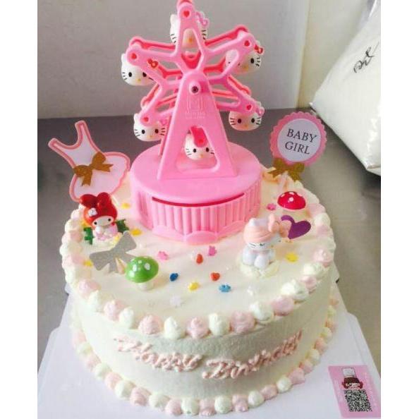 Cartoon Ferris Wheel Music Box Girls Christmas Ornaments Quality Musical Box (951L) - Image 2