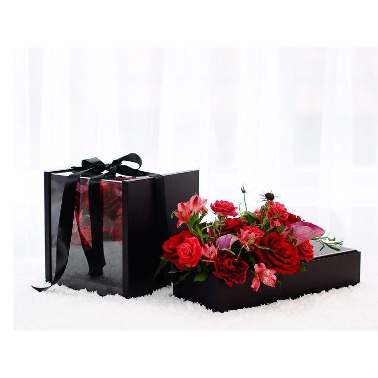 Transparent Acrylic Box Packaging Flowers Bouquet Box Valentine's Day Florist Gift Boxes(1020L) - Image 8