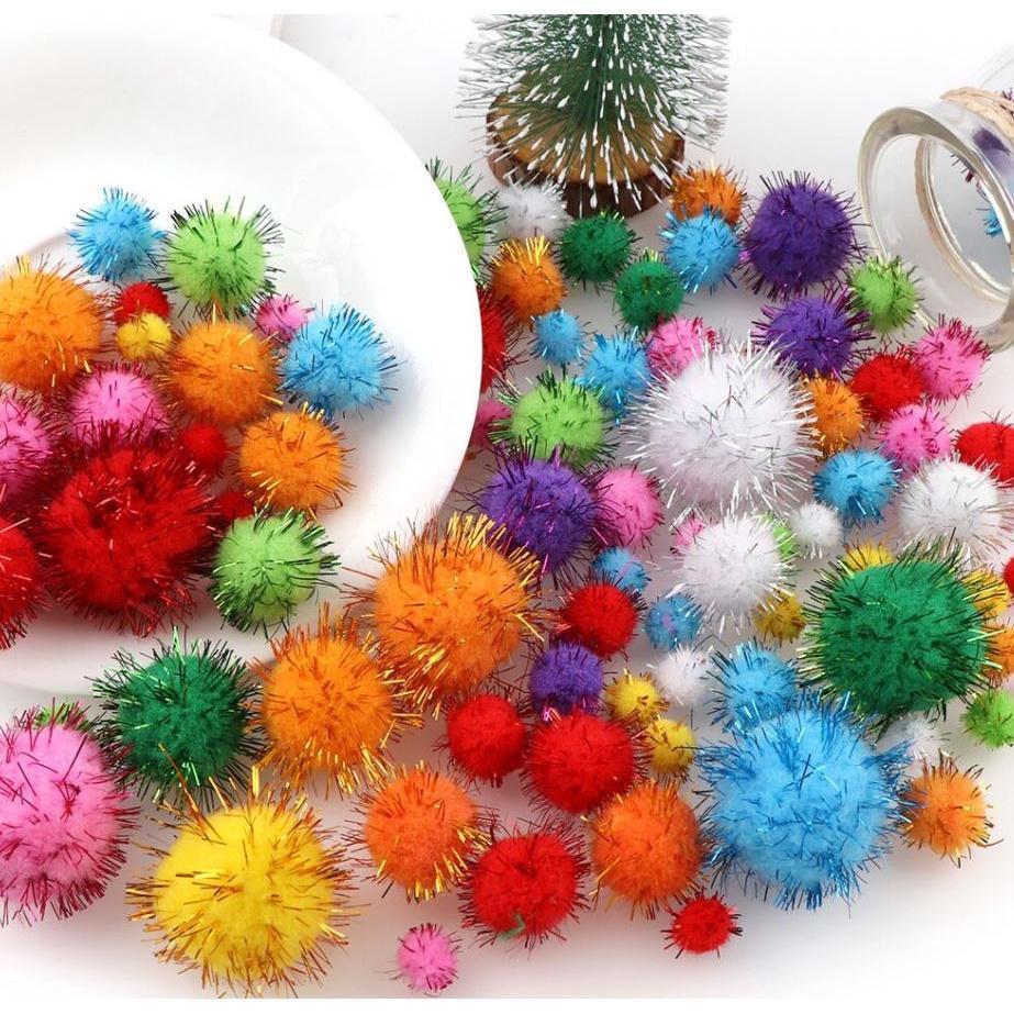 10/15/20/25/30mm DIY Mix Color Mini Option Fluffy Soft Pom Poms Balls Pompoms Ball For Wedding Decor Accessories(1335L) - Image 2
