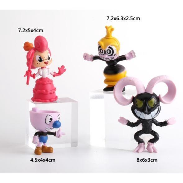12pcs Cuphead Model Dolls Minifigure Actionfigure Toys Decoration Collection Boy Toys Gift 实心茶杯头12款公仔蛋糕装饰(1656L) - Image 3