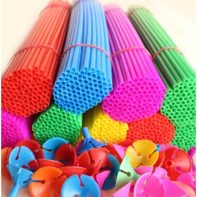 1pc Foil Balloon Accessories Balloon Holder Sticks with Cups Party Supplies Decoration+1pc 10inch 1.2g Pearl Ball(1584L) - Image 3