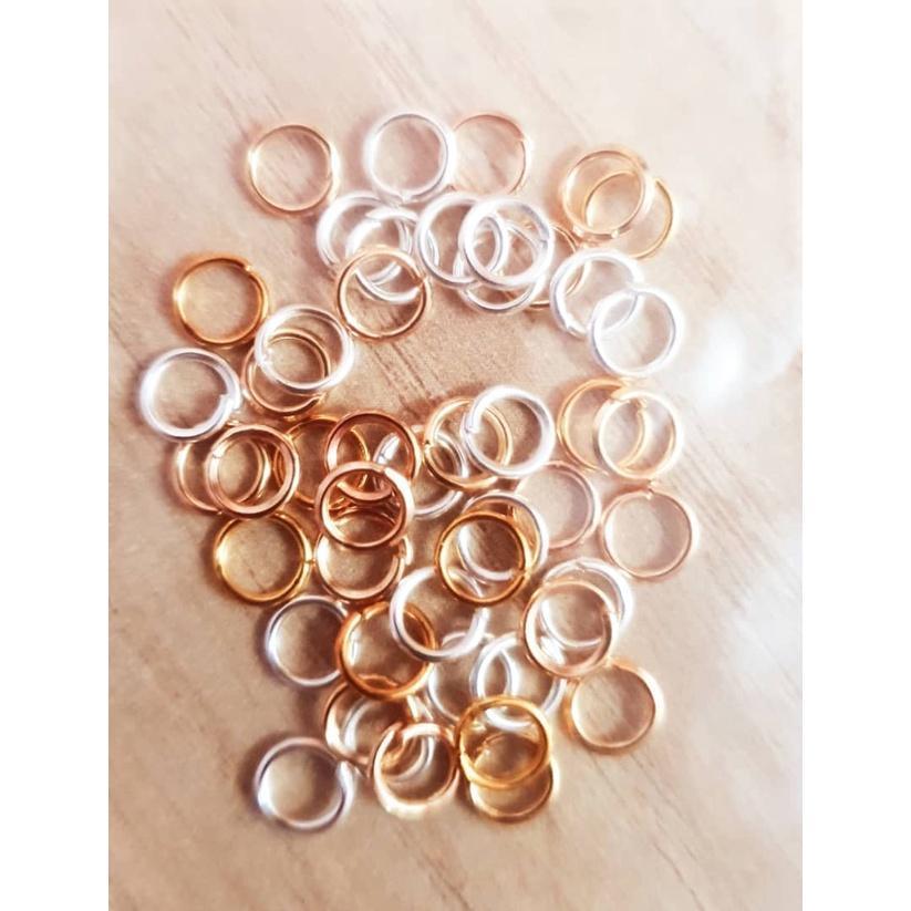 50pcs 0.7*5mm Metal DIY Jewelry Findings Open Single Loops Jump Rings & Split Ring for jewelry making(1905L) - Image 8