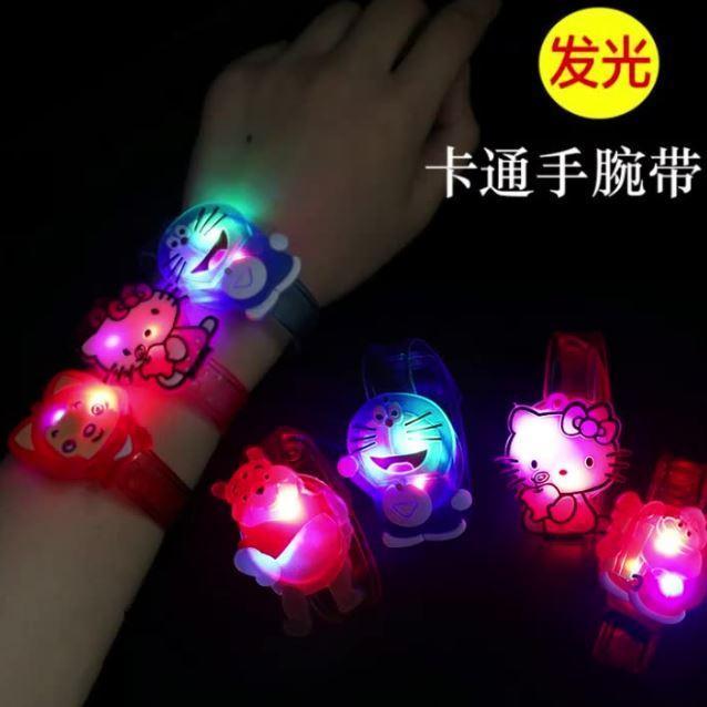 Flash LED Lighting Children Kids Bracelet Wrist Band Birthday Gift Party Decoration Cartoon Flash Luminous Watch(1893L) - Image 2