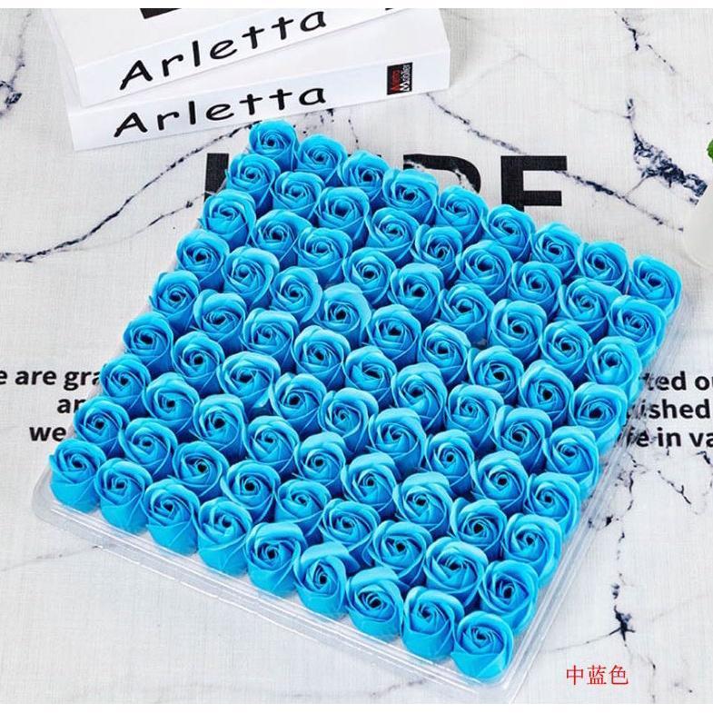 81 Pieces Rose Soap Flower Head Three-layer No Base Rose Soap Flower Head Eternal Flower Simulation Rose (494L) - Image 13