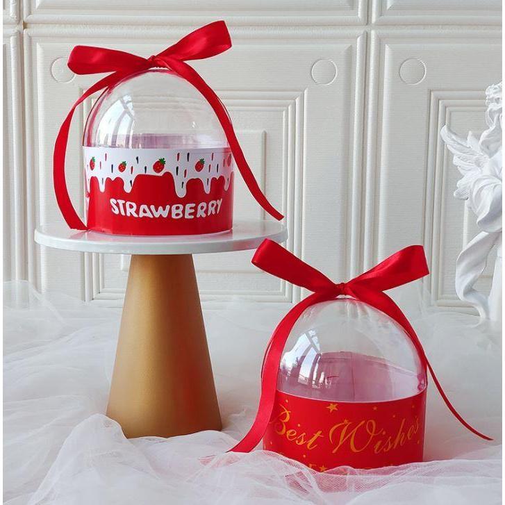 New Year Birthday Wedding Candy Box Transparent Acrylic Round Gift Box New Year Gift Packaging Box(1155L) - Image 4