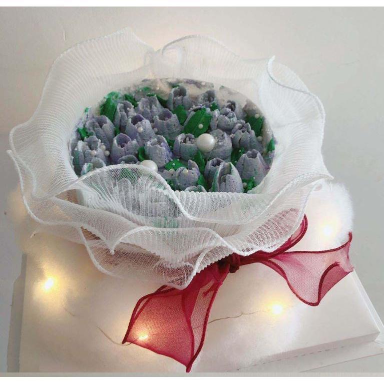 Happy Mother's Day Cake Decoration Valentine's Day Goddess Queen H ins wind wrinkled yarn cake border decoration (1318L) - Image 12