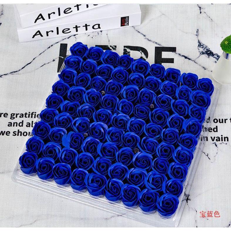 81 Pieces Rose Soap Flower Head Three-layer No Base Rose Soap Flower Head Eternal Flower Simulation Rose (494L) - Image 11