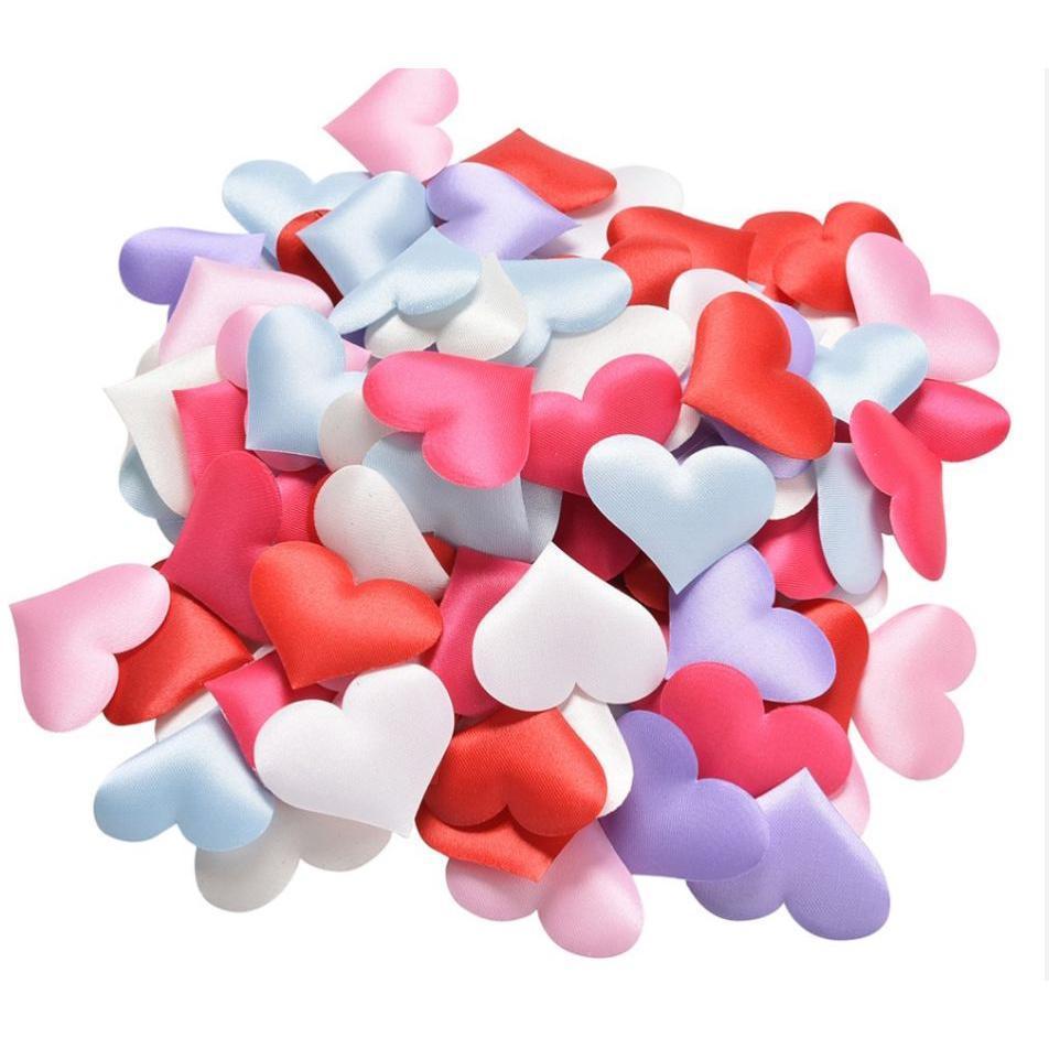 3.3cm/3.8cm/5cm Sponge Love Peach Heart Confetti Heart Shaped Confetti Wedding Fake Petals Sprinkle Flowers Decor(716L)