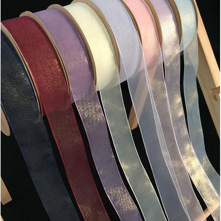 1yard Sheer Organza Silk Ribbon 30mm Ribbon for Crafts Gift Packing Wedding Party DIY Decoration (1263L) - Image 3