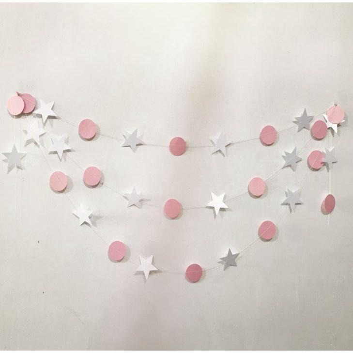 Bright 32pcs Paper Star Garlands Happy Birthday Banner Party Decorations Kids Baby Boy Girl Bedroom First 1st (1122L) - Image 12