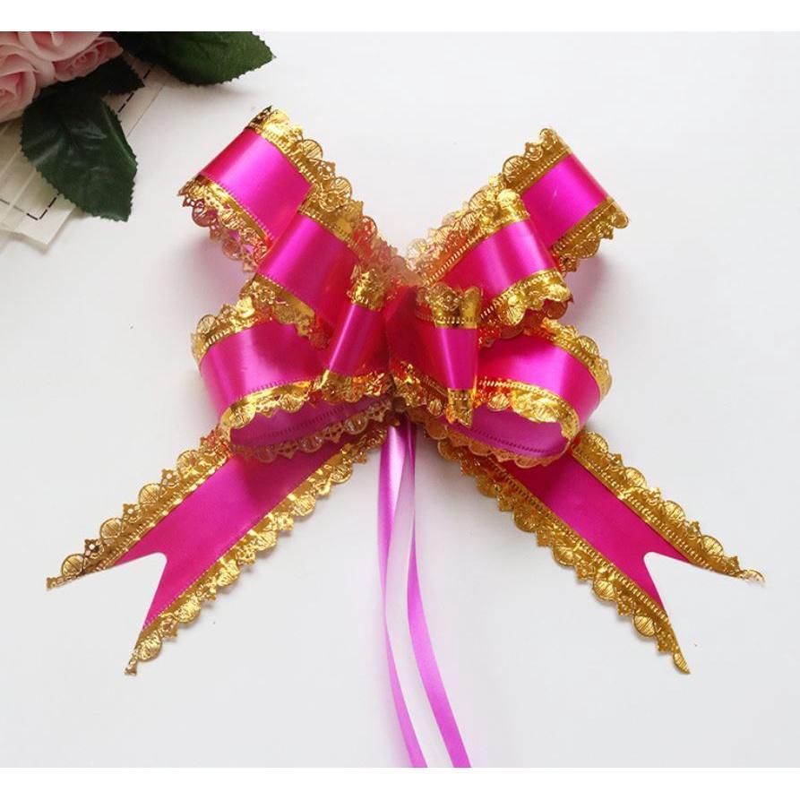 5pcs Pull Bow Ribbons Wedding Birthday Party Decor Birthday Gift Packing Romantic Home Car Decor DIY Pull Flower(704L) - Image 17