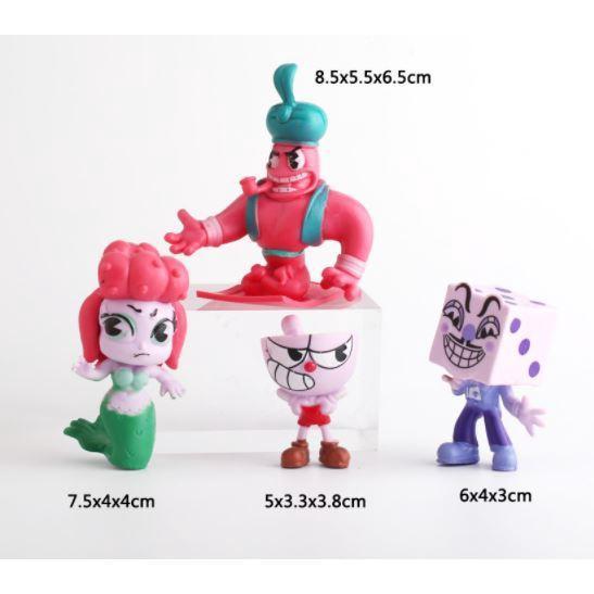 12pcs Cuphead Model Dolls Minifigure Actionfigure Toys Decoration Collection Boy Toys Gift 实心茶杯头12款公仔蛋糕装饰(1656L) - Image 4