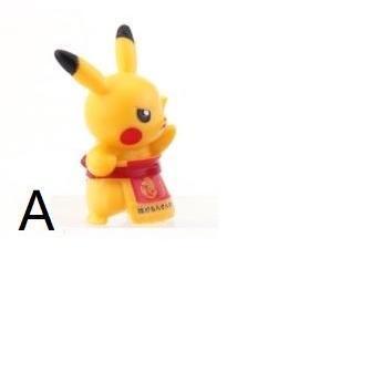Pokemon figurenes doll Pikachu Gashapon Fashion Cross dress mini figure model 4-5CM kids birthday gift 幽灵卡通服皮卡丘公仔(1804L) - Image 8