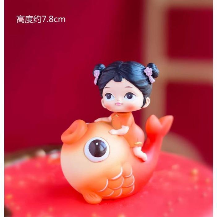 Happy New Year Cake Topper Red Cute Boy and Girl For Christmas Party Cake Decorations Tiger Gifts New Year (1705L) - Image 8