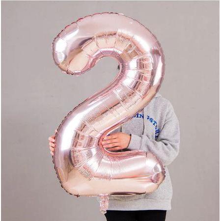 32inch number aluminium balloon Rose gold birthday party balloons valentine's day wedding decoration (687L) - Image 5