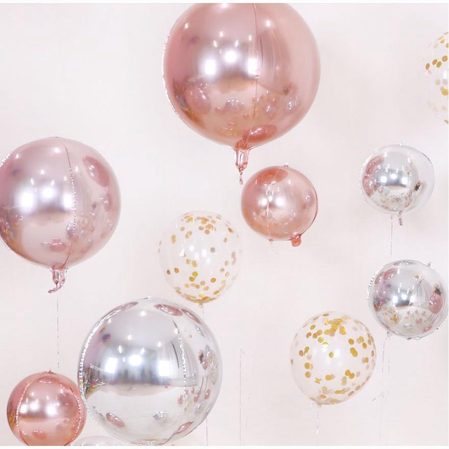 10/15/18/22/32inch 4D Round Foil Balloons Wedding Birthday Party Decoration Helium Burgundy Globos Balloon Toys(874L) - Image 3