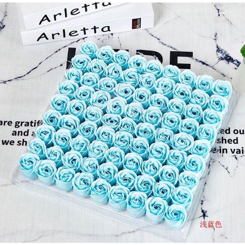 81 Pieces Rose Soap Flower Head Three-layer No Base Rose Soap Flower Head Eternal Flower Simulation Rose (494L) - Image 12