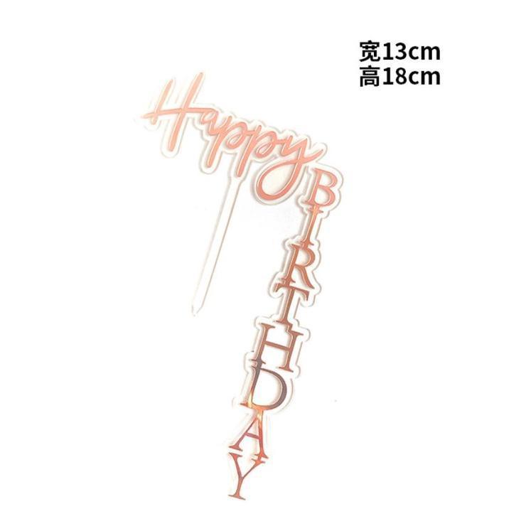 Happy Birthday Anniversaries Acrylic Cake Topper Cake Toppers Birthday Cakes Party Wedding(994L) - Image 16