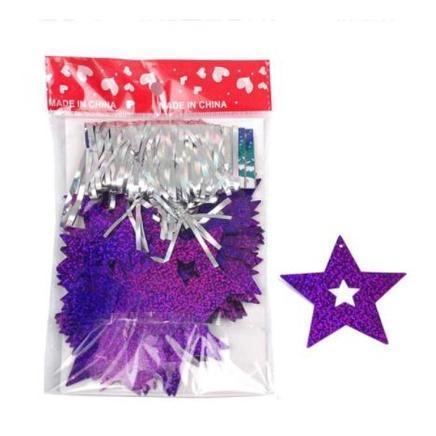 50pcs Balloon Accessories Balloons Pendant With Ribbon Bling Shiny Stars Paperboard Cards For Wedding Birthday(1387L) - Image 14