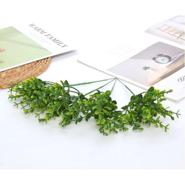 1pc 5 fork eucalyptus money leaf Mini simulation plant green plant potted small bonsai flower arrangement fake(1753L) - Image 4