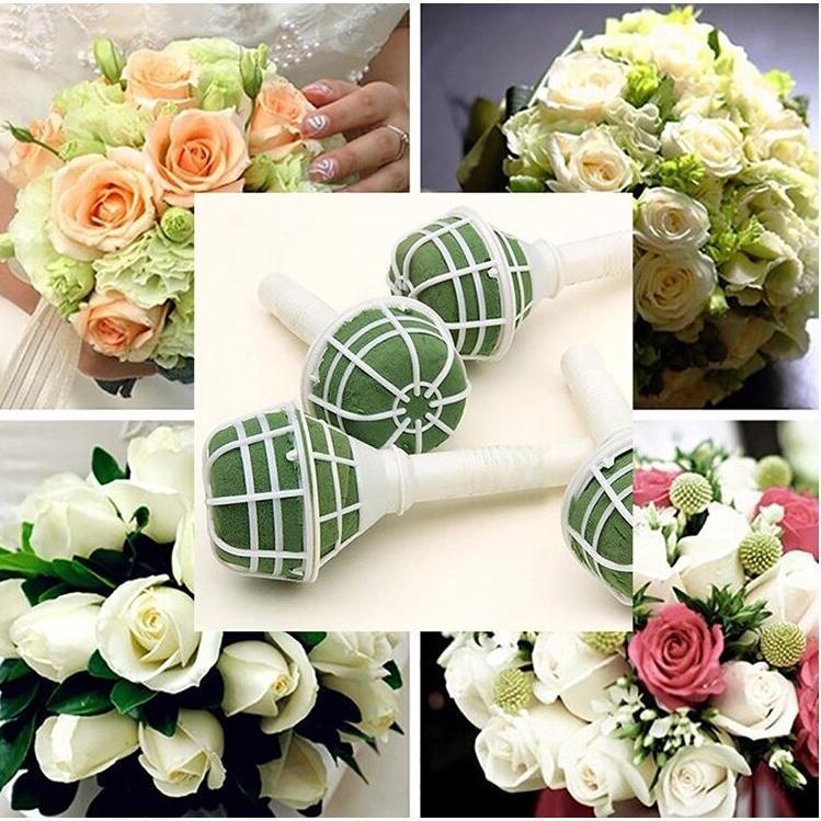 With Mud Plastic Torus With Flower Mud Accessories Florist Special Bride Holding Flowers Hand Flowers Celebration(1265L) - Image 2