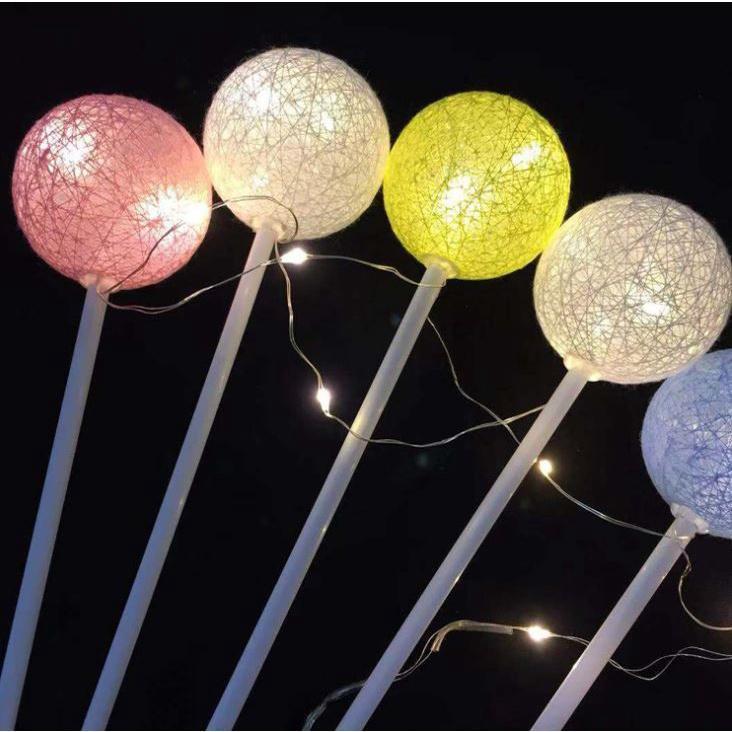 1set of 10ball/Stick/2m LED Light Candy Lights Starry Lights BouquetsPackagingMaterialsLightBallsDriedFlowersGift(1370L) - Image 5
