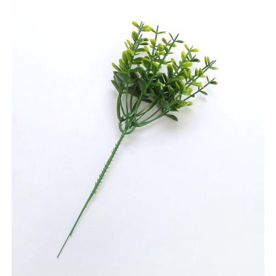 1pc 5 fork eucalyptus money leaf Mini simulation plant green plant potted small bonsai flower arrangement fake(1753L) - Image 6