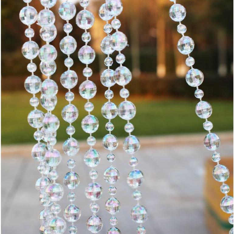 1M 10mm AB Multicolour Faceted Quartz White Crystal Glass Beads For Jewelry Making Diy Bracelet Round Spacer Bead(1798L)