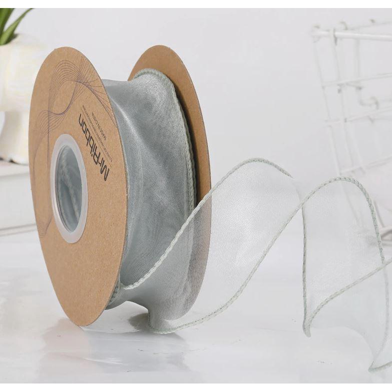 4cm*1yard Plain Fishtail Yarn Ribbon Bouquet Packaging Material Flower Baking Lace Ribbon 鱼尾纱波浪纱丝带纱带 (1924L) - Image 19