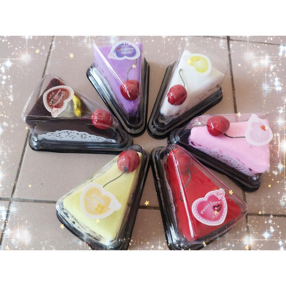 READY IN STOCKS Cherry Cake Sandwich Shape Hand Towel Washcloth Wedding Party Gifts Drop Ship Support(184L) - Image 2